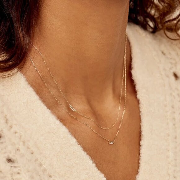 Gorjana 14k Gold Alphabet Necklace Letter G - Picture 5 of 6